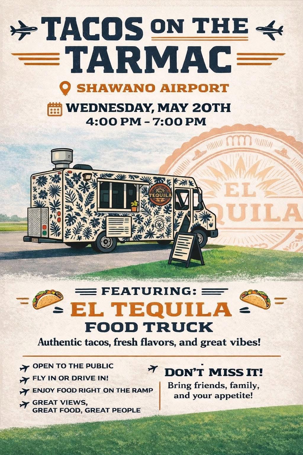 Tacos on the Tarmac at Shawano Airport (KEZS) Wisconsin, May 2026