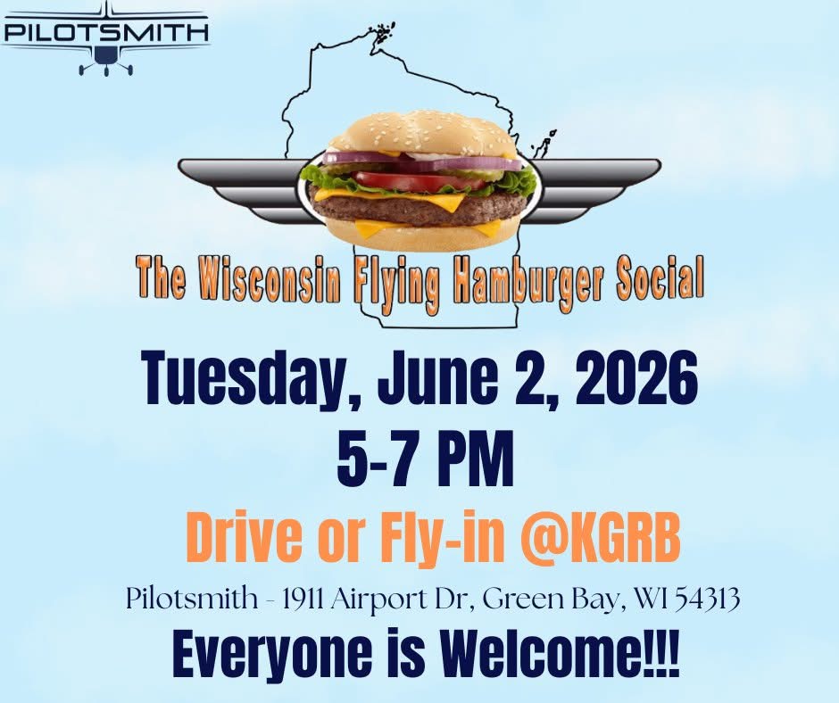 Wisconsin Flying Hamburger Social at Green Bay Austin Straubel Airport (KGRB) Wisconsin, June 2026