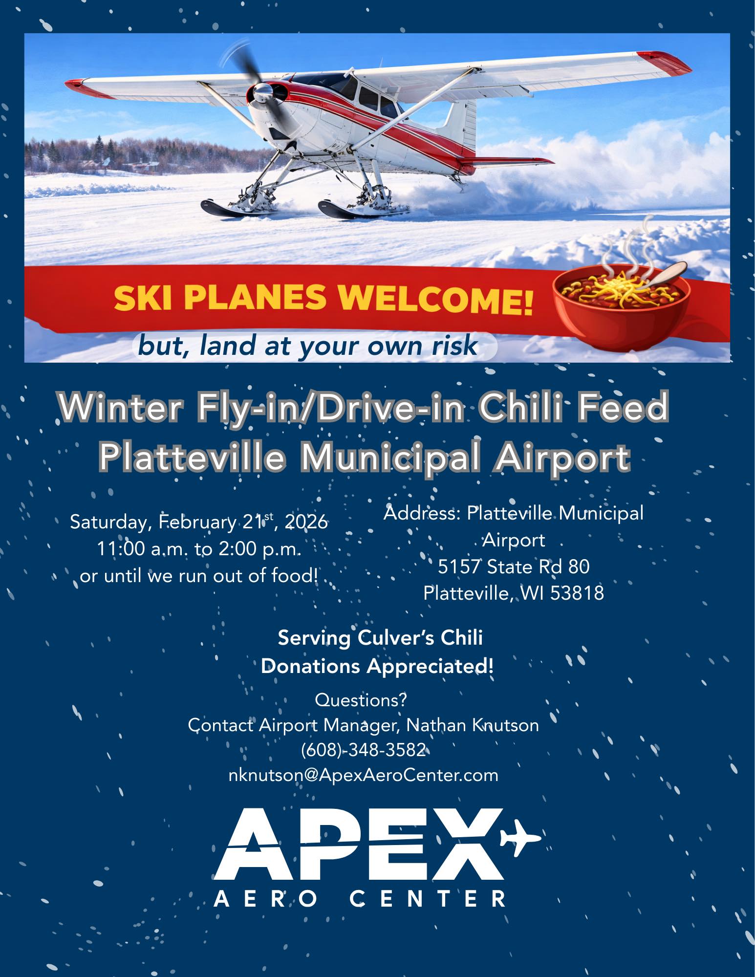 February 2026 fly-in event at Platteville Municipal Airport (KPVB) in Wisconsin