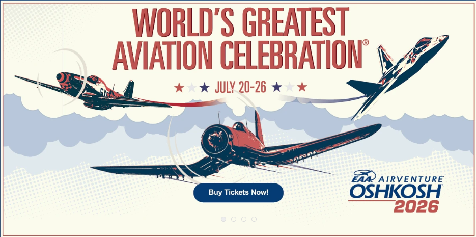 EAA AirVenture Oshkosh 2026 at Wittman Regional Airport (KOSH)